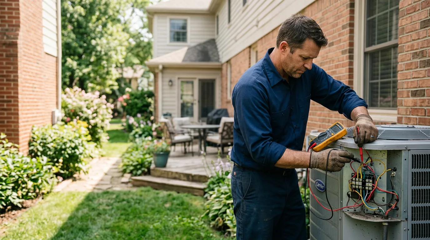 HVAC technician working near Harman, WV